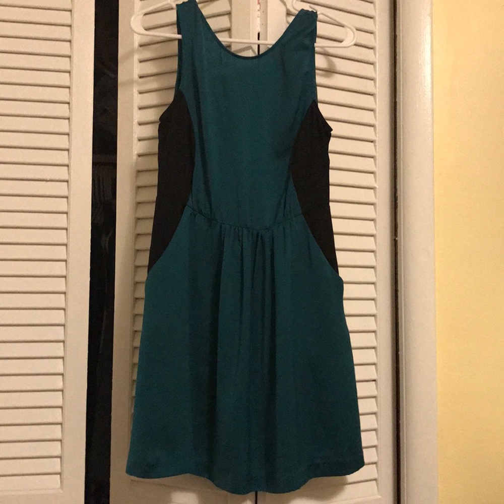 Lightly used silence + noise turquoise dress